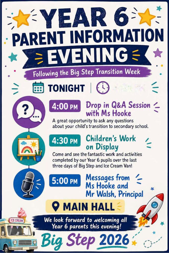 Big Step - Parent Information Evening 2026