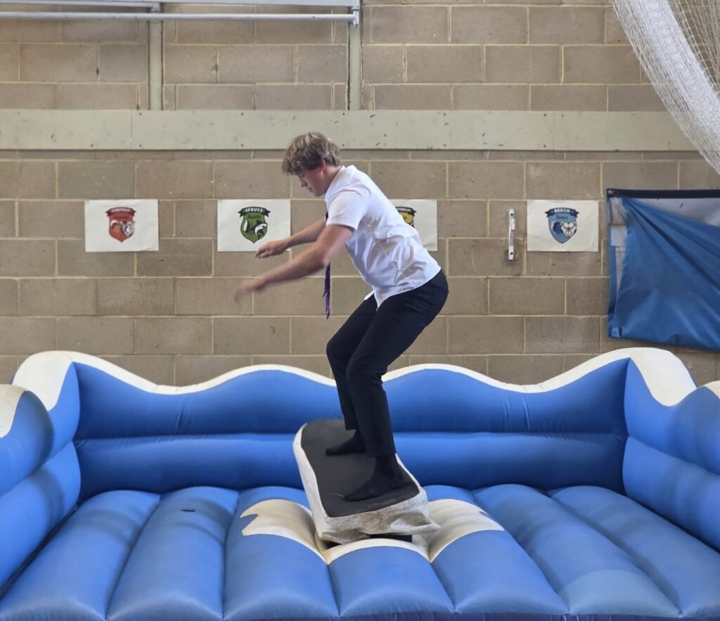 Broadoak students take on surfing challenge