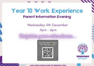 Year 10 WEX Parent Information Evening