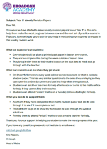 Year 11 Maths Revision Papers